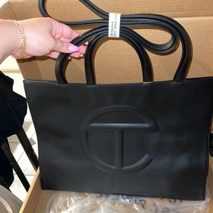 LARGE BLACK TELFAR TOTE BRAND NEW